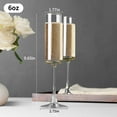 thumbnail image 3 of Baalaka Champagne Flutes, Champagne Glasses Set of 2, Elegant 6oz Glass Champagne Flutes, Gift for Birthday, Wedding, Christmas, Clear Sparkling Champagne Glasses for Women, Men, 3 of 7