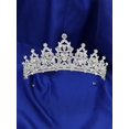 thumbnail image 1 of Royal 1pc Women Rhinestone Crown Design Luxury Headband For Party Tiaras, 1 of 3