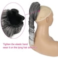 thumbnail image 3 of Short Curly  Ponytail Extension Drawstring Ponytail Clip on Ponytails for Black Women 14inch Spiral Curl Ponytail Extensions Clip in Synthetic Hair Pieces for Women Ponytail Drawstring, 3 of 13