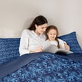 thumbnail image 5 of Feelyou Blue Mandala Damask Full Size Comforter Sets, Dragon Animal Bedding Sets, 3pcs, 5 of 8