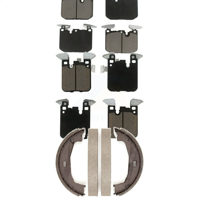 Transit Auto Front Rear Ceramic Brake Pads and Parking Shoes Kit for Car BMW M240i xDrive M235i KCN-100057