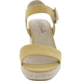 thumbnail image 3 of LifeStride Womens Tango 2 Faux Leather Floral Wedge Sandals, 3 of 3