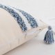 thumbnail image 4 of Nvzi Fundas de almohada lumbar con borlas y bordado geométrico de 12 x 20 pulgadas, estilo bohemio, para decoración del hogar (azul marino, 12 x 20 pulgadas), 4 of 5