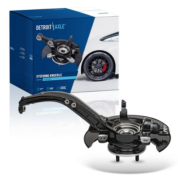 Detroit Axle - Front Right Steering Knuckle & Wheel Hub Bearing Replacement for 2003-2007 Honda Accord 2.4L w/ Manual Trans.