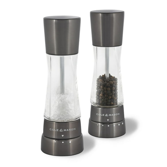 Set de molinillos de sal y pimienta Cole & Mason Derwent Iron Grey