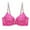 Hot Pink, variant on Fesfesfes Womens Bras Mesh Lace Bras Color Color Block Daily Bras Breasted Sport Bras