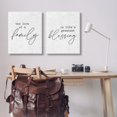 thumbnail image 2 of Stupell Industries Love of Family is Life's Greatest Blessing Minimal Quote Canvas Wall Art Design by Lettered and Lined, 2 Piece, 24" x 30", 2 of 5