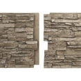 thumbnail image 5 of Ekena Millwork 45 3/4"W x 24 1/2"H x 1 1/4"D Canyon Ridge Stacked Stone, EverStone Faux Stone Siding Panel, Soft Ash, 5 of 9