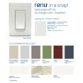 thumbnail image 3 of Plato de pared Leviton, blanco, 1 banda, decorador de plástico, sin tornillos, 3 of 3