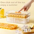 thumbnail image 4 of Sunjoy Tech Ice Tray with Lid Bin for Freezer Ice Cube Mold Spill-Resistant Easy Release Ice Molds for Whiskey Cocktail Tea Coffee Seal Ice Cube Maker, 4 of 8