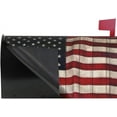 thumbnail image 4 of American Flag Painted Wood Wall Background Magnetic Mailbox Cover MailWraps Garden Yard Home Decor for Outside Standard Size-18"x 20.8", 4 of 5