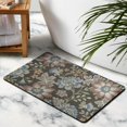 thumbnail image 3 of 20x32 inch Modern Collection Floral Area Rug | Vintage Colors, Non-Slip | Distressed Accent Piece for Living Room, Bathroom Decor, 3 of 5