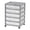 Gray, variant on 5 Drawers Scrapbook Plastic Rolling Storage Cart with Organizer Top with Casters