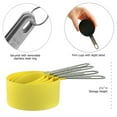 thumbnail image 3 of Reston Lloyd 4pc Measuring Cups for Dry & Liquid Ingredients, Food Grade Plastic with Stainless Steel Handles, Set of 2, Lemon, 3 of 4