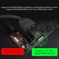 thumbnail image 4 of Cable Conector Rgb Cable de extensión de conector RGB para placa base Giga/Microstar/A-sus (5V 3Pin), 4 of 5