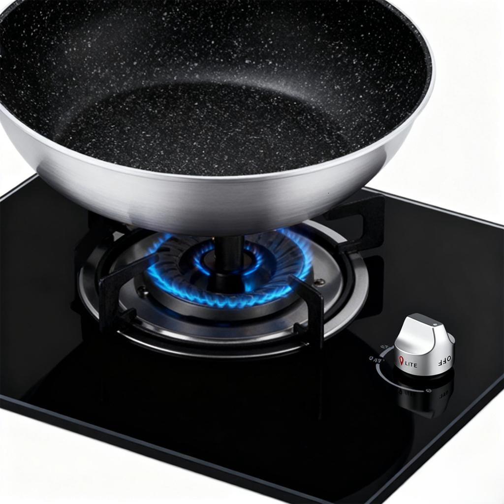 2Pieces Precise Stove Handle Replacement Metal Construction Simple Attach Control Knob Suitable for Most Cookers