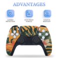 thumbnail image 4 of Hawaiian Hibiscus Garden Orange Flowers PS5/PS5 Pro/PS5 Slim Digital Disc Skin Sticker For Console And Controller Skins, 4 of 7