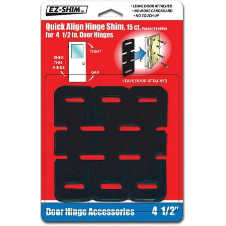 4 5 Quick Align Hinge Shim Pack Of 15 Walmart Com