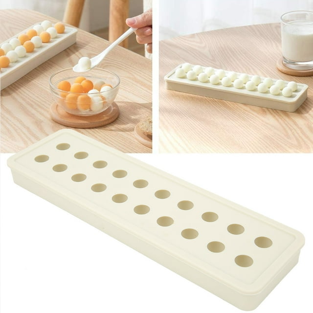 BANDEJA DE SILICONA PARA HACER BOLAS DE HIELO, MOLLE PARA CUBITOS DE HIELO DIY DE 20 CAVIDADAS PARA COCCTEL, BAR Y FIETA