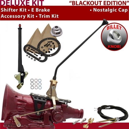 American Shifter 4L80E Shifter Kit Black 16 in. E Brake Cable Trim Kit for F2B66