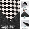 thumbnail image 3 of Black and White Checkered Pattern Kitchen Rugs Sets Of 3,Kitchen Runner Rugs Non Skid Washable,Decorative Kitchen Floor Mats for Kitchen,Sink,Laundry,17"x30"+ 17"x47" + 17"x59", 3 of 6