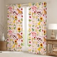 thumbnail image 2 of Feelyou Cartoon Pig Cow Black Out Curtains, Farm Animal Curtains Pack of 2 (42x63 Each), 2 of 6