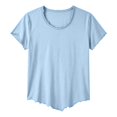 thumbnail image 4 of Mens T shirts Crew Neck Short Sleeve Solid Color Loose Basic Tee Tshirt, 4 of 5