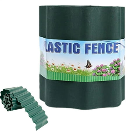 FXMLRLK Landscape Edging Border Plastic Garden Fence Decorative Lawn Edging for Garden for Plant Borders and Courtyard Decoration(10x900cm)
