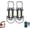 2pcs, variant on Portable Rechargeable Bright Keychain Flashlight Phone Charger, Mini Keychain Flashlight, 7 Modes, 1200 Lumens EDC Waterproof Keychains Flashlight