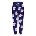 thumbnail image 2 of Gibobby pantalones de yoga Pantalones de entrenamiento para mujer, cintura media, pantalones largos sólidos, pantalones deportivos casuales sueltos (Azul marino, S), 2 of 4