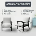 thumbnail image 5 of Designart "Trail Amidst the Field II" Blue Farmhouse / Country Upholstered Accent Chair - Traditional Arm Chair For Living Room, 5 of 5