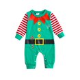 thumbnail image 1 of Mi primer atuendo navideño para bebé niño niña, mameluco de manga larga para recién nacido, disfraz de elfo y reno, trajes de Papá Noel, 1 of 7