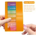 thumbnail image 3 of shiyou-Pill Box 3 Times a Day Daily Pocket Pill Container Portable Travel Weekly Pill Organizer Stackable Pill Case for Vitamin, Fish Oils, Medication, Supplement (Orange), 3 of 4