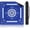 Blue, variant on Mahjong Mat with Rules,32.5x32.5Water Repellent & Crease-Free Mah Jongg Mat with Carry Bag, 3MM Noise Reduction Anti-Slip Rubber Backed Game Table Cover for American Mahjong Tile Set(Ships Rolled)