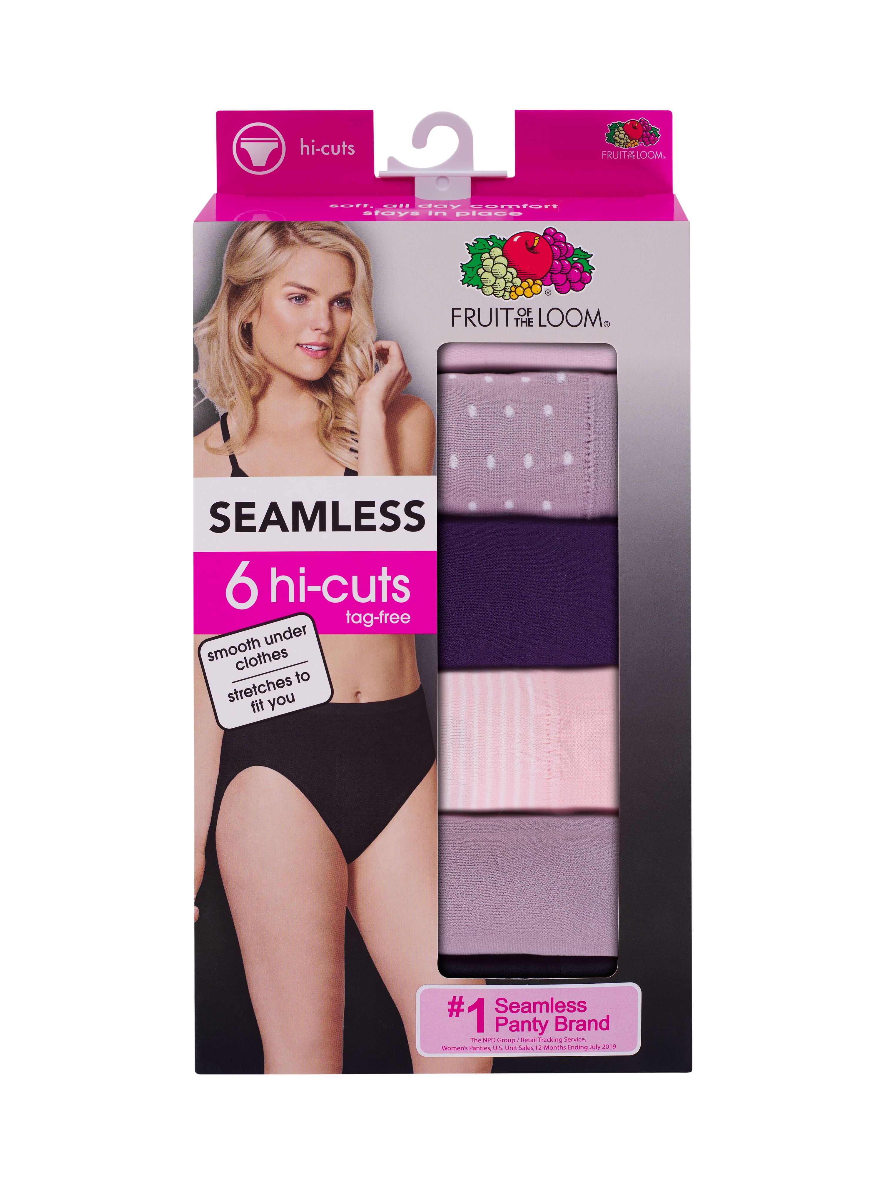 Fruit of the Loom Women's Fit for Me Briefs Seamless Stretch 4