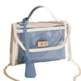 thumbnail image 1 of Bolso bandolera transparente, bolso bandolera 2 en 1 azul, 1 of 5