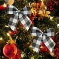 thumbnail image 5 of SUSHANG 10PCS Christmas Bows Fabric Tree Garland Accessories Lightweight Versatile Decoration for Trees Tables Wreaths Festive Charm Various Styles Perfect for Parties Home Holiday Decor Great Gift, 5 of 9