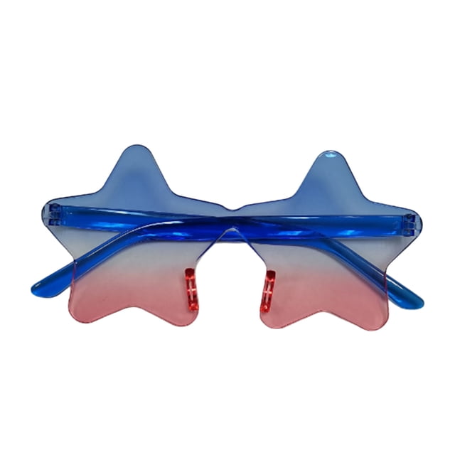 Glasses Riding Sunglasses Frameless Star Transparent Candy Colored Party Style Lightweight Practical Outdoors Eye Gear for All