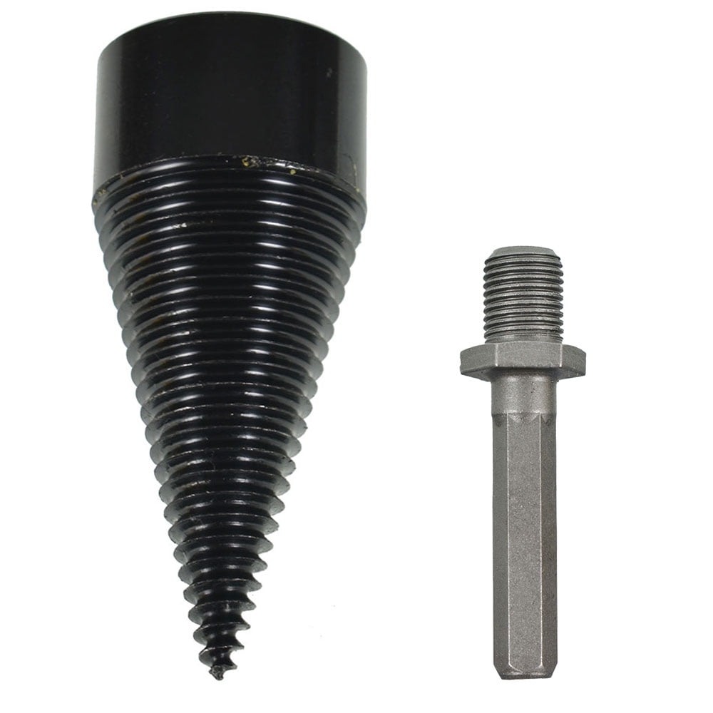 EPOTOOR 42mm Hex Shank Twist Firewood Drill Bit Wood Splitter Screw