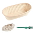 thumbnail image 2 of Joernso Oval Rattan Bread Proofing Dough Fermentation Basket with Cloth Cover Scraper, 2 of 3