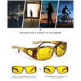 thumbnail image 4 of KALIYADI Fit-Over Night-Vision-Glasses for Women: Striped Anti Glare Night Driving Glasses for Men High Definition Lens, 4 of 7