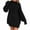 Black, variant on BEFOKA Women's Turtleneck Ribbed Long Sleeve Knit Sweater Dress Pullover Outerwear Trendy Basic Jumperes Basic Fall Tops