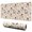 Beige Cow Flower, variant on Long Mouse Pads for Desk,White Cow Milk Cow Pattern Desk Mats on Top Of Desks, Desk Mouse Pad Extra Large with 3mm Non-Slip Base and Stitched Edge for Gaming,Office,Work,Home 31.5"x11.8"