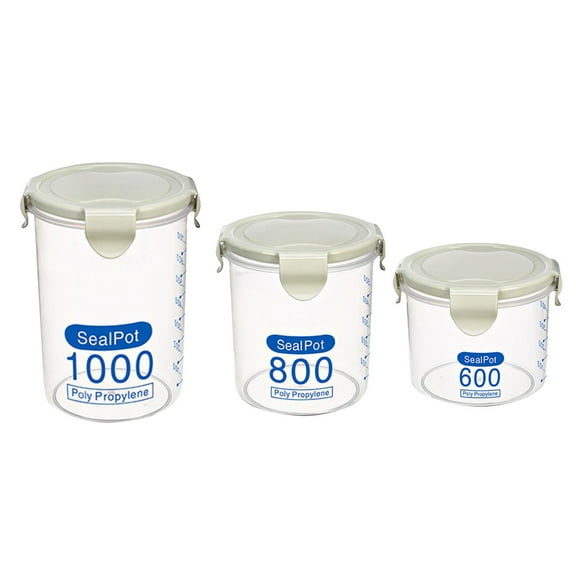 OAVQHLG3B Food Storage Containers Airtight Cans Plastic Storage Boxes Stackable Food Storage Boxes Kitchen Refrigerator Storage Tanks