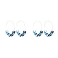 thumbnail image 4 of Aretes colgantes Qarigey en forma de U con estampado de leopardo acrílico 1 par, 4 of 6