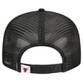thumbnail image 4 of Men's New Era Black Chicago Bulls Meshback 9FIFTY Snapback Hat, 4 of 6