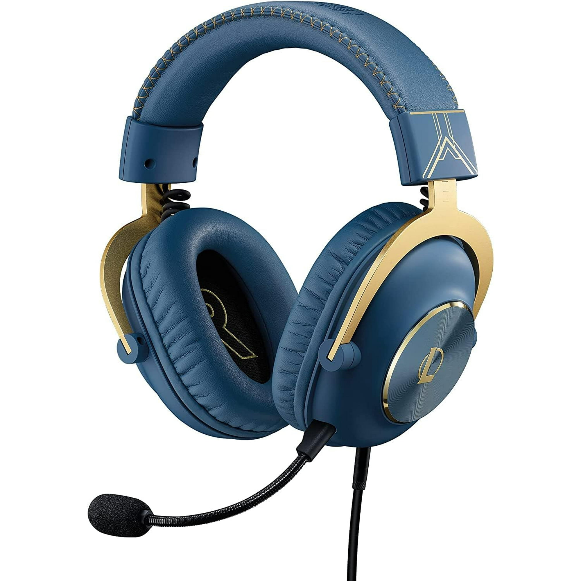 L G PRO X Gaming Headset Blue VO CE Detachable Microphone Comfortable Memory Foam Ear Pads DTS Headphone 7.1 and 50 mm PRO G Drivers Official League of Legends Edition Renewed Walmart