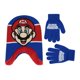 thumbnail image 1 of Set de gorro de invierno y guantes para niños Nintendo Super Mario de 4 a 7 años, 1 of 6