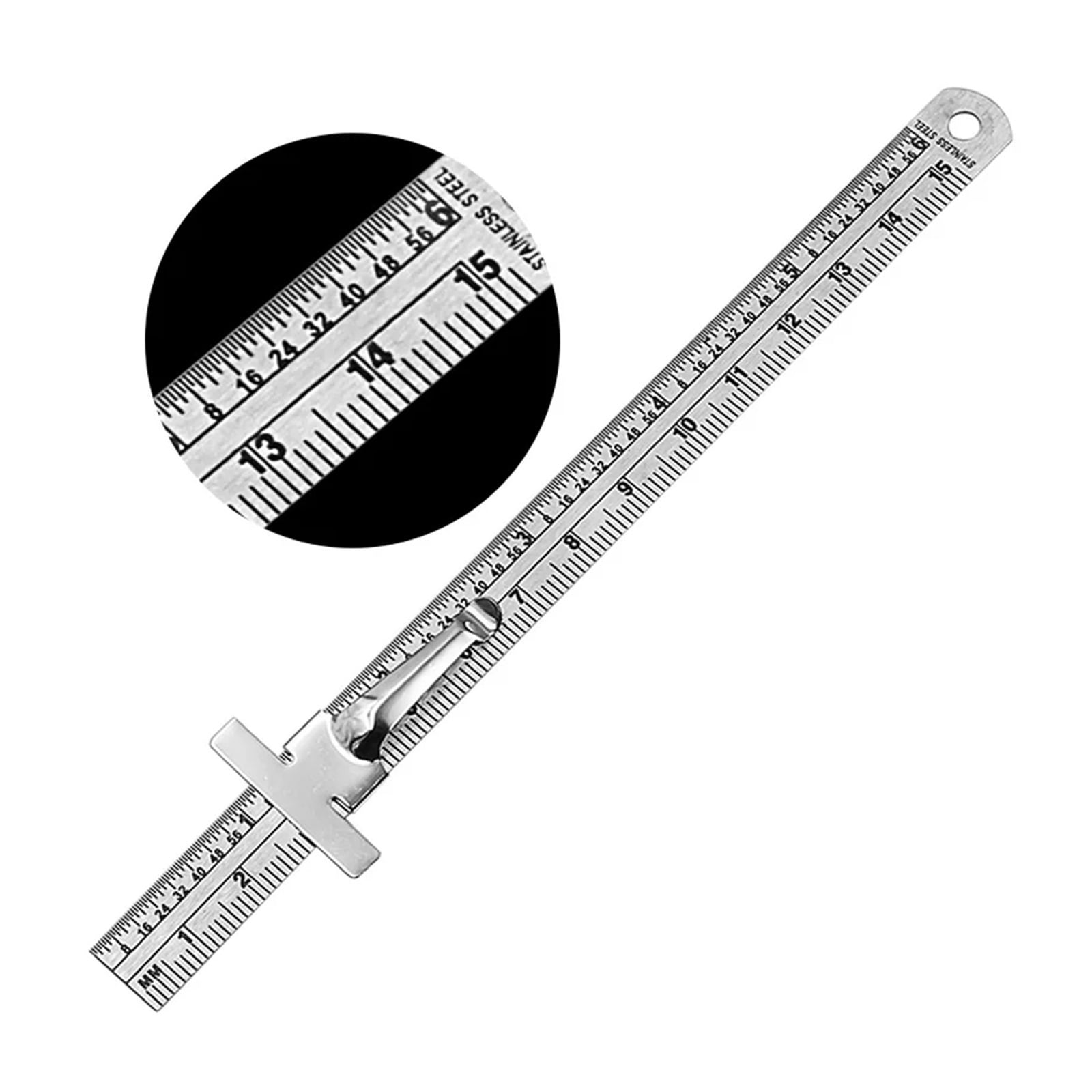 Wedge Taper Ruler Stainless Steel Welding Taper Feeler Gauge Depth Ruler Hole Inspection For Measurement Tool ,Corrosion-Resistant