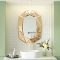 thumbnail image 3 of LUVODI Modern Art Mirror with Beveled Edge Frame Geometric Bathroom Wall Mirror 28 x 39 inch, 3 of 8